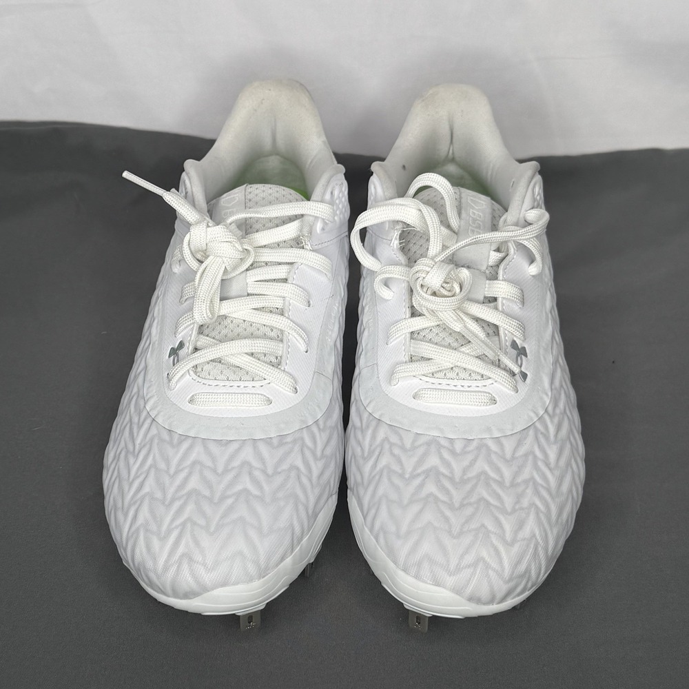 Under Armour Men 7 Women 8.5 Baseball/soft Cleats Shoes White UA Yard MT TPU 3.0 - Picture 8 of 13